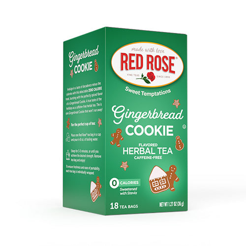Red Rose Gingerbread Cookie Tea